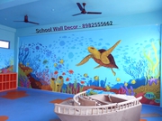 School Wall Painting Service Ahmedabad ,  Cartoon Painting Works 